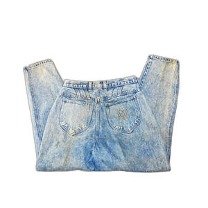 Vintage 80s P.S. Gitano High-Rise Proportionally Sized Acid Wash Jeans